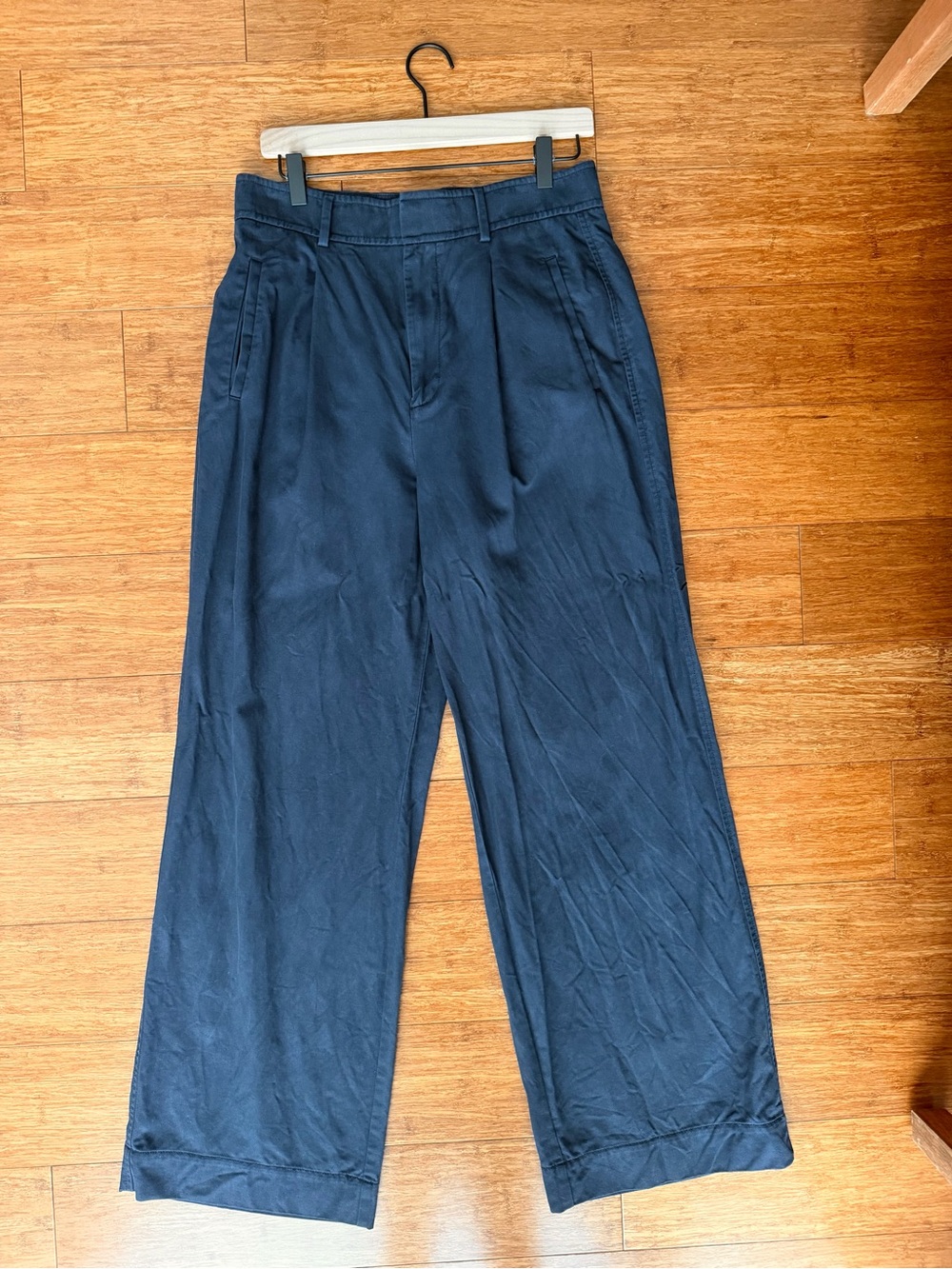 Everlane Women’s Wide Leg Pants - Navy - Size 8